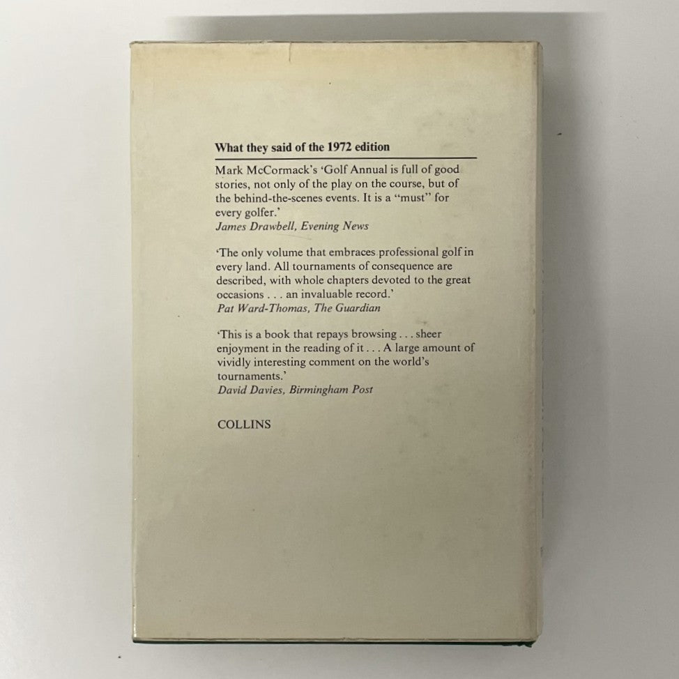 The World of Professional Golf Mark H McCormack's Golf Annual 1973