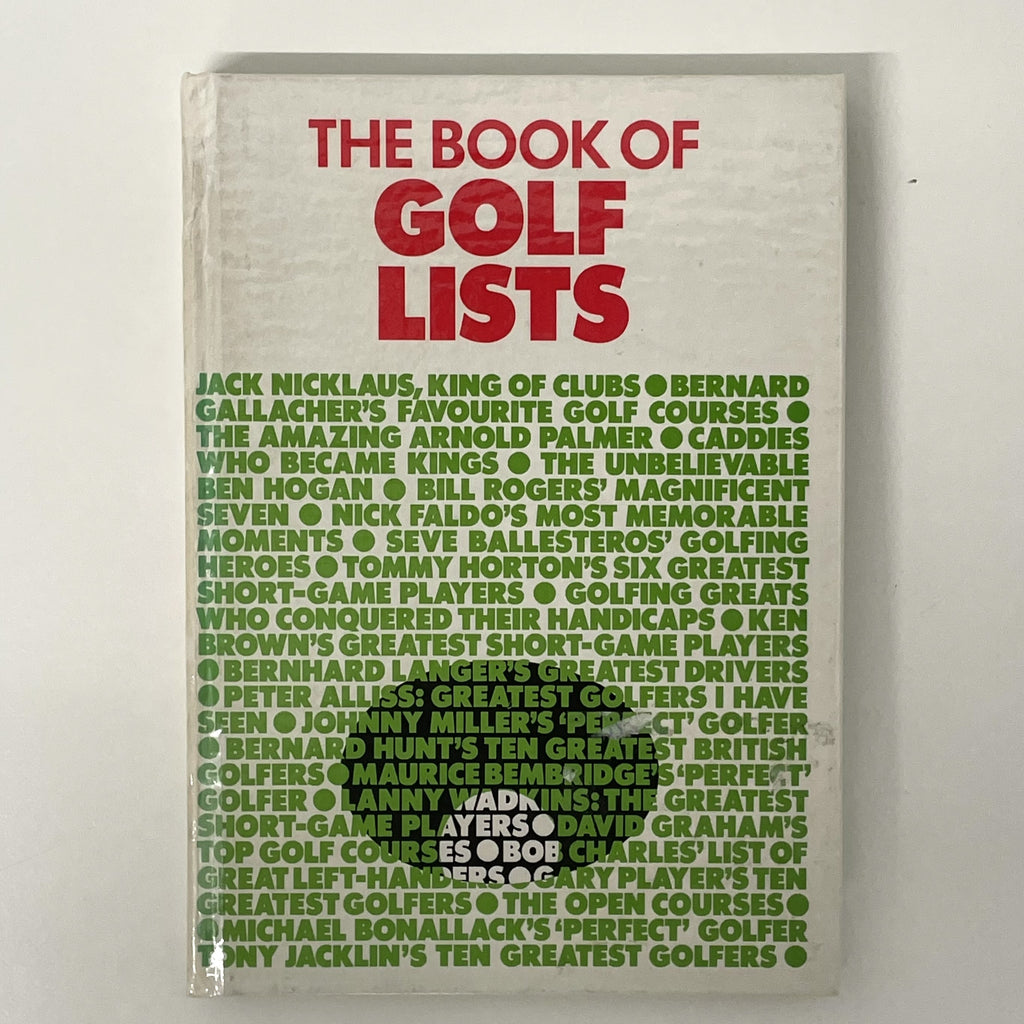 The Book Of Golf Lists Edited by Norman Giller