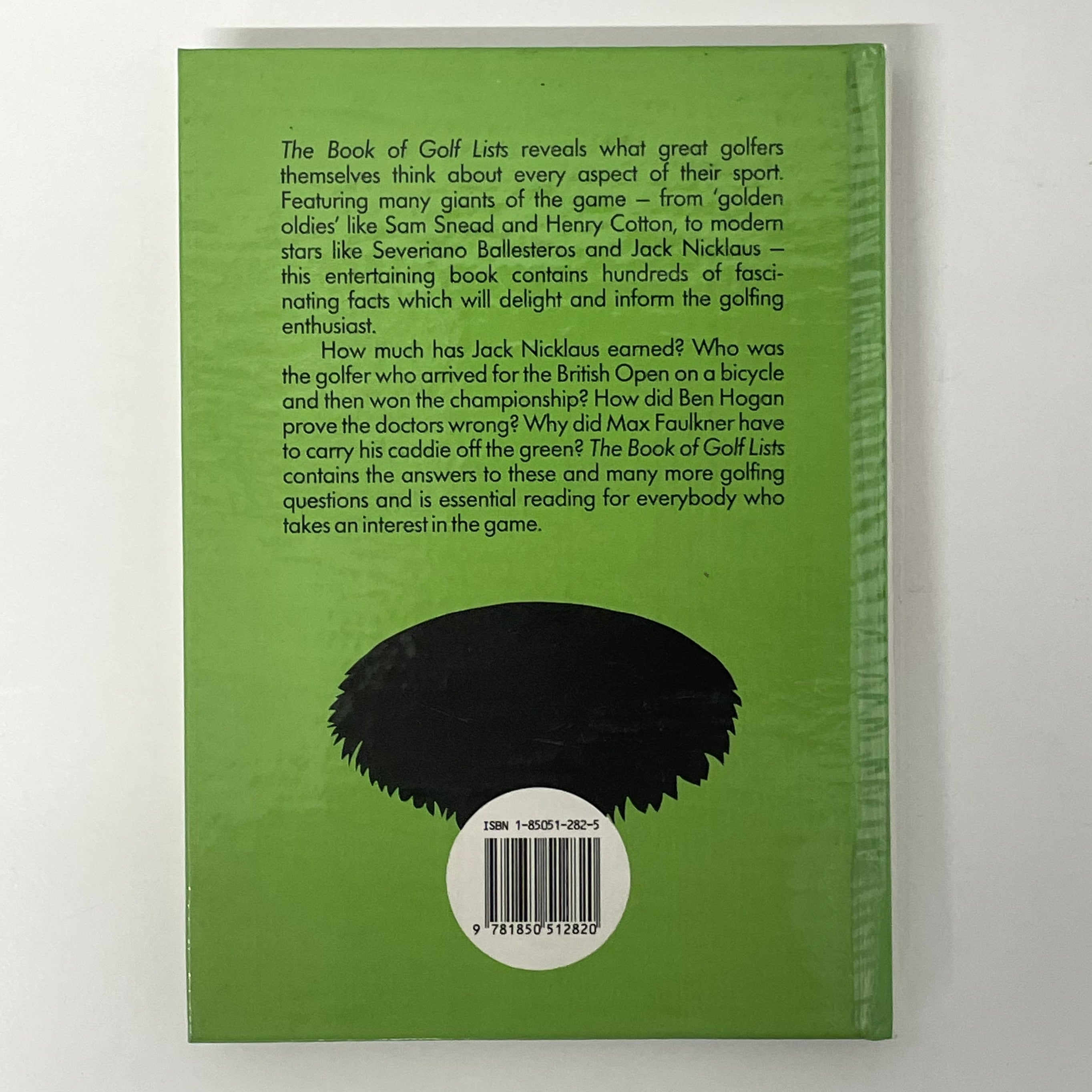 The Book Of Golf Lists Edited by Norman Giller