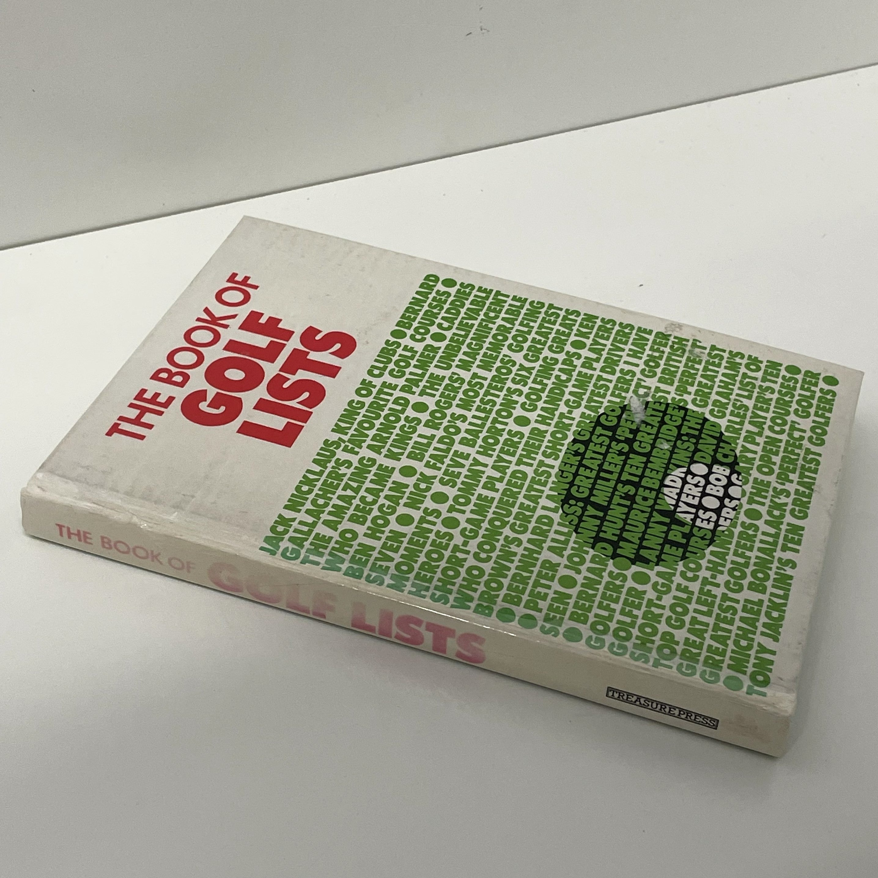 The Book Of Golf Lists Edited by Norman Giller