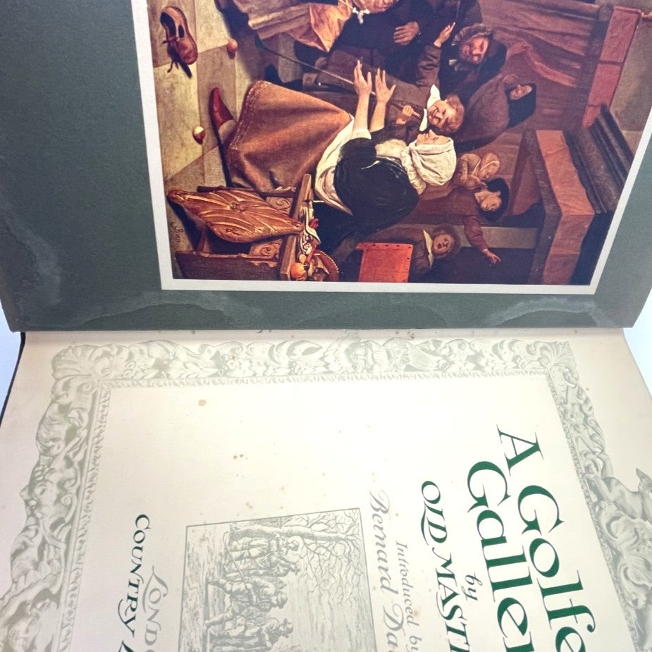 A Golfer's Gallery by Old Masters and introduction by Bernard Darwin - 1920 First Edition