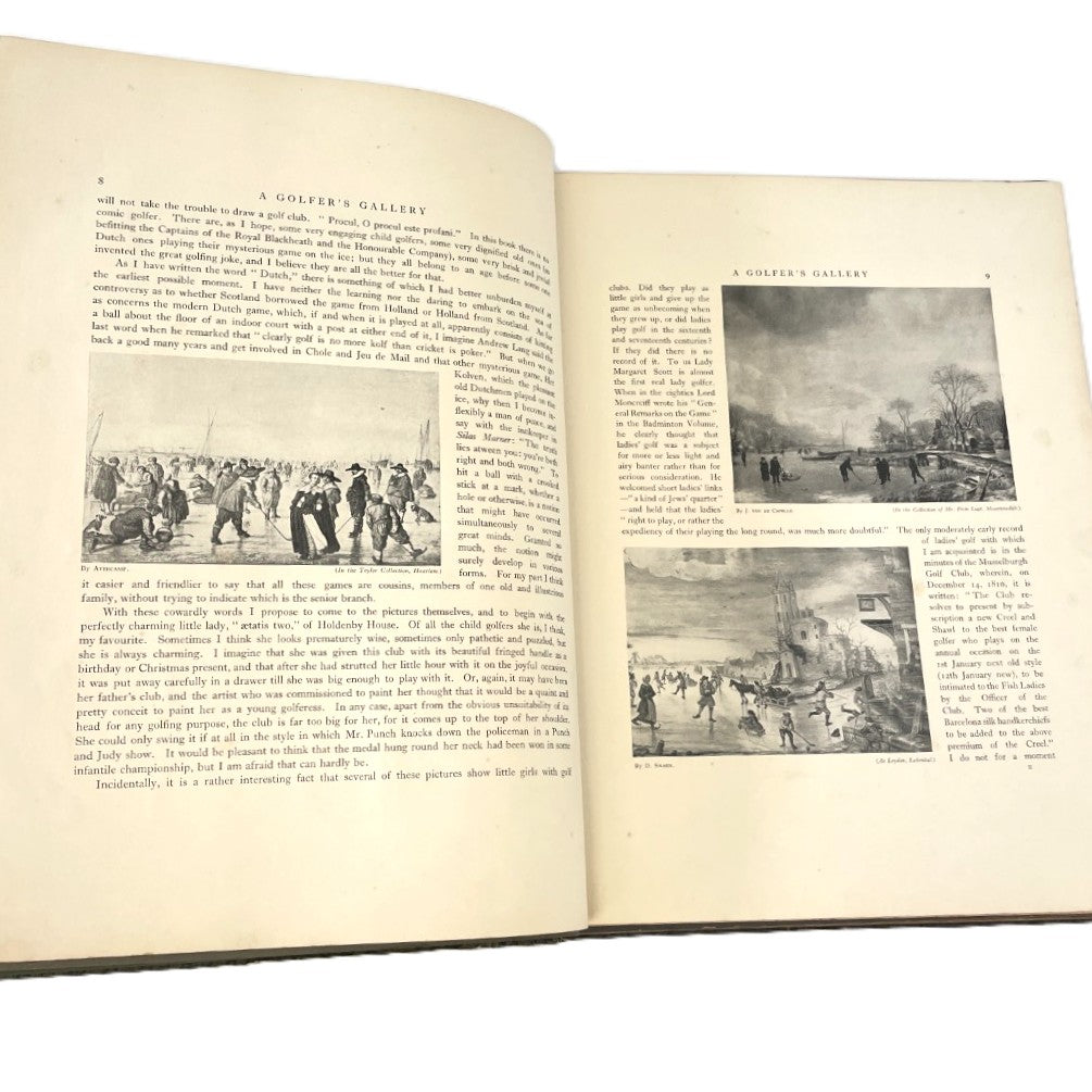 A Golfer's Gallery by Old Masters and introduction by Bernard Darwin - 1920 First Edition