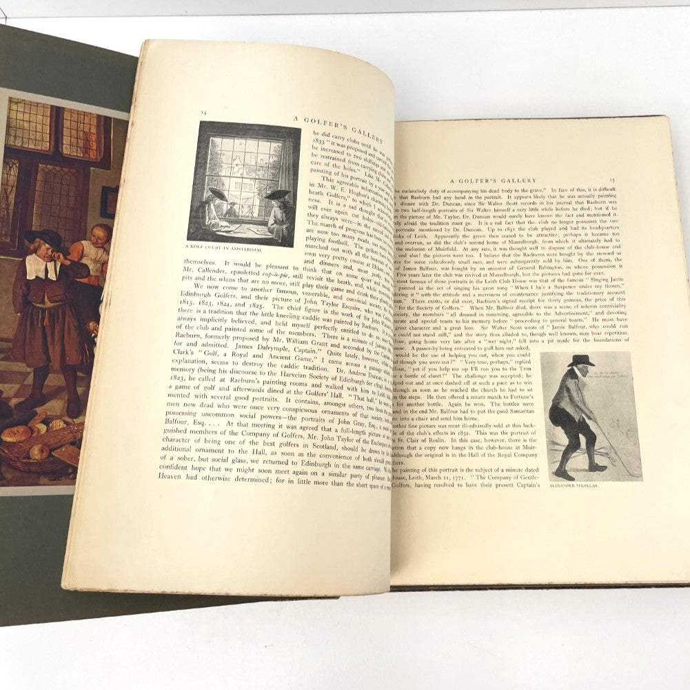 A Golfer's Gallery by Old Masters and introduction by Bernard Darwin - 1920 First Edition