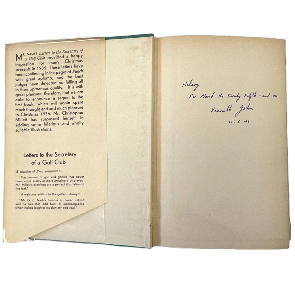 General Forcursue and Co. More Letters to the Secretary of a Golf Club by George C. Nash 1936