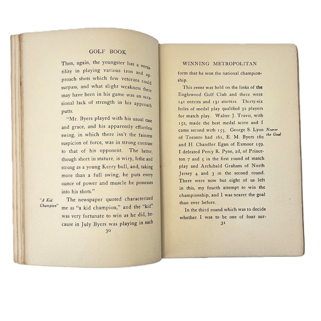 Travers' Golf Book by Jerome D. Travers - 1913