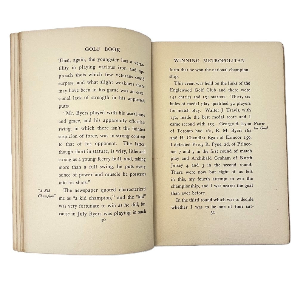 Travers' Golf Book by Jerome D. Travers - 1913