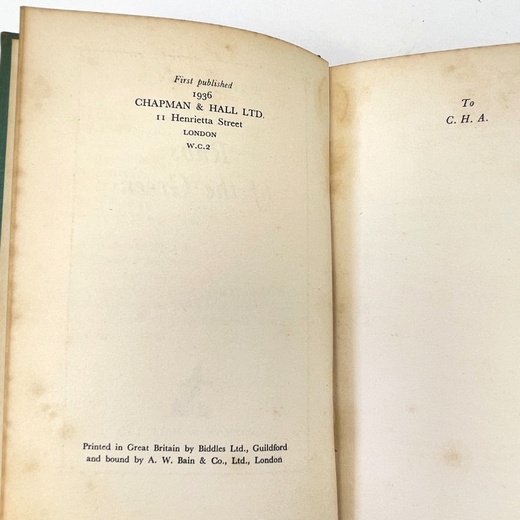 Rubs of the Green by Bernard Darwin - 1936 First Edition