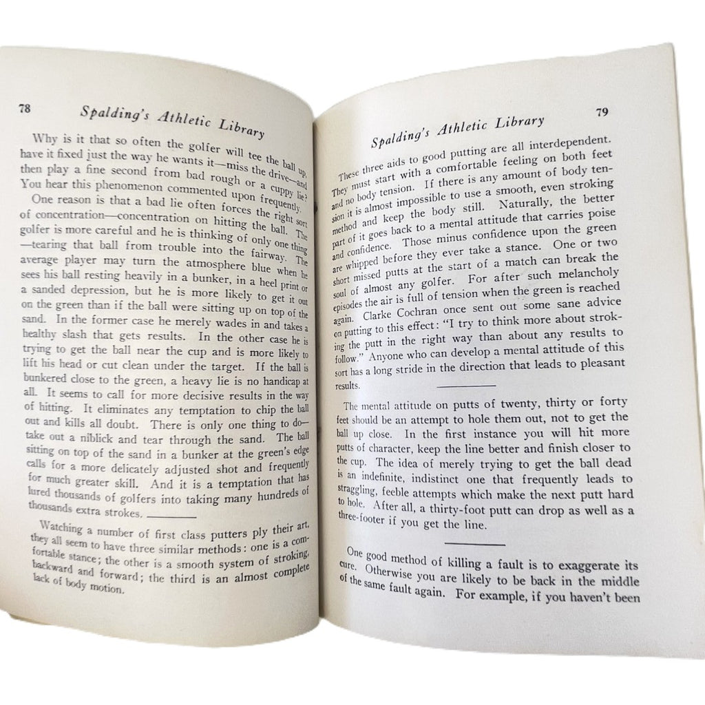 Spalding's Athletic Library Number 4B - How To Play Golf: "How I Play Golf" by Bobby Jones - 1935