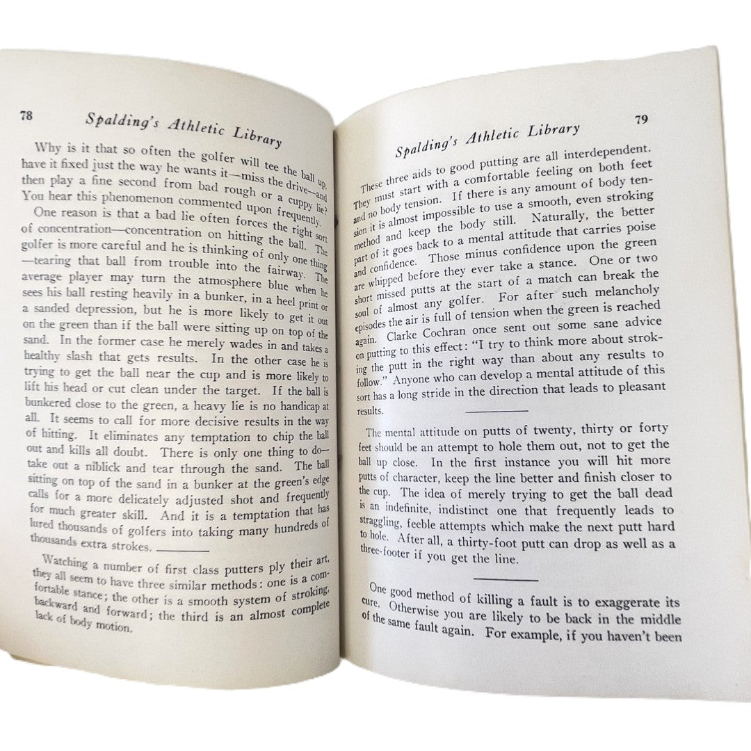 Spalding's Athletic Library Number 4B - How To Play Golf: "How I Play Golf" by Bobby Jones - 1935