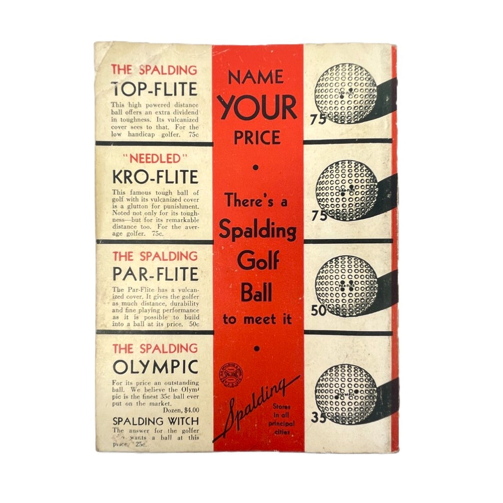 Spalding's Athletic Library Number 4B - How To Play Golf: "How I Play Golf" by Bobby Jones - 1935
