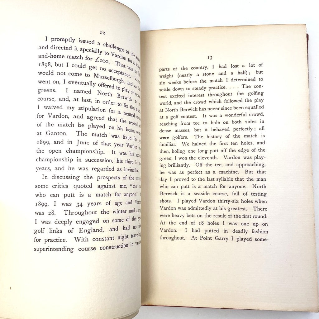 The Art of Putting by Willie Park - 1920 First Edition