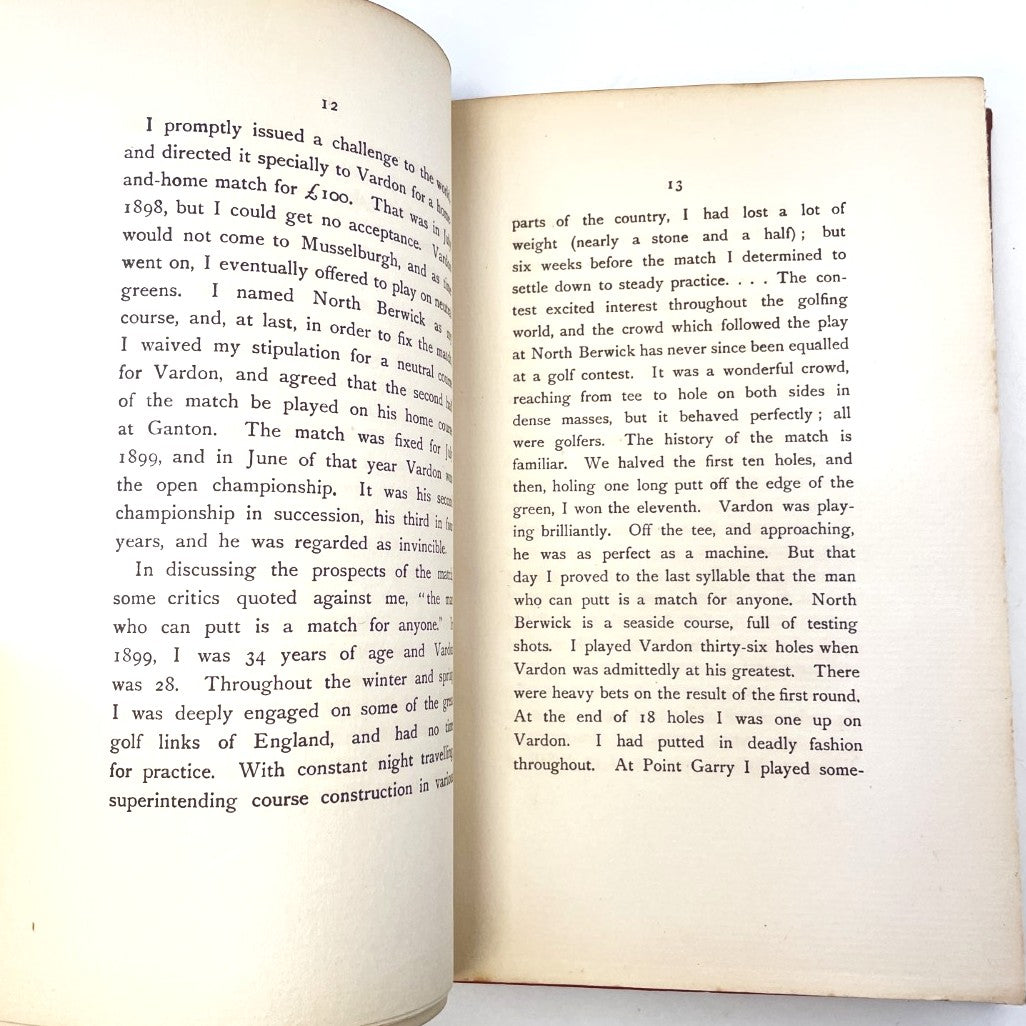 The Art of Putting by Willie Park - 1920 First Edition