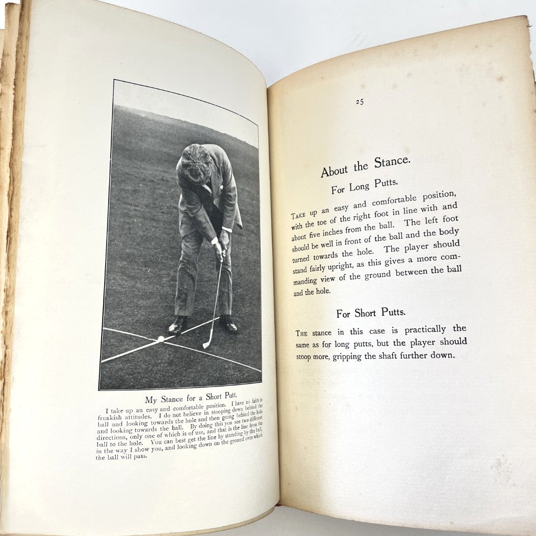 The Art of Putting by Willie Park - 1920 First Edition