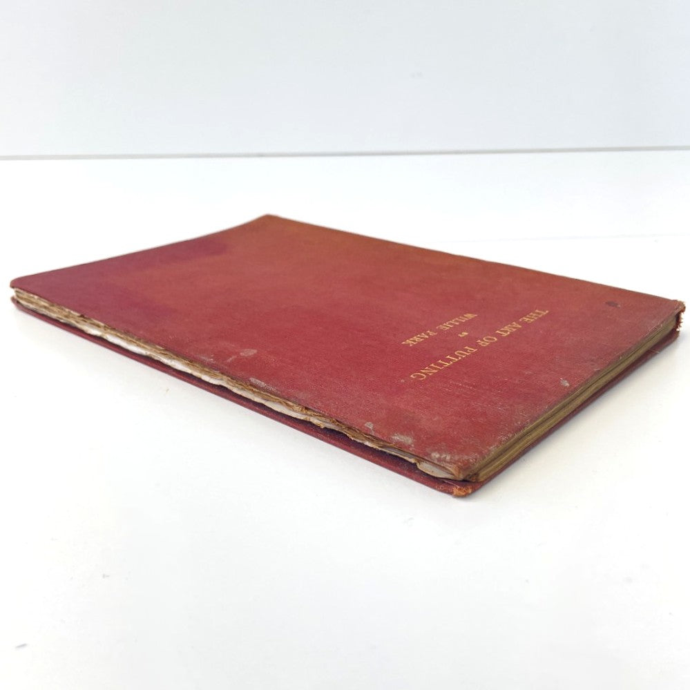 The Art of Putting by Willie Park - 1920 First Edition
