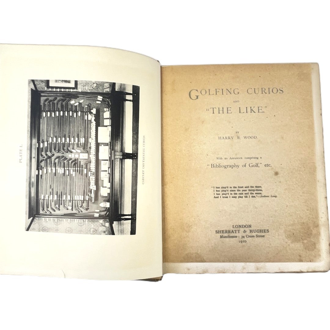 Golfing Curios and 'The Like' by Harry B. Wood - 1920 First Edition