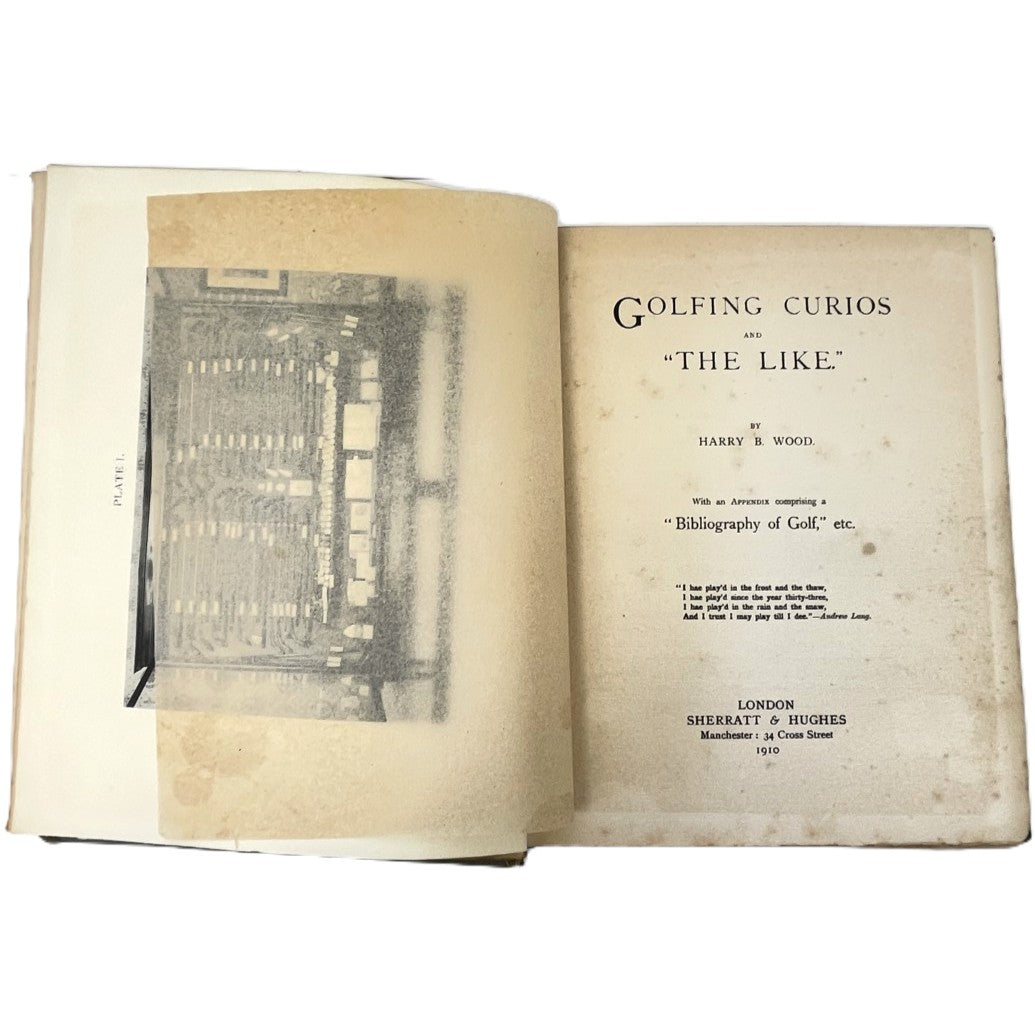 Golfing Curios and 'The Like' by Harry B. Wood - 1920 First Edition