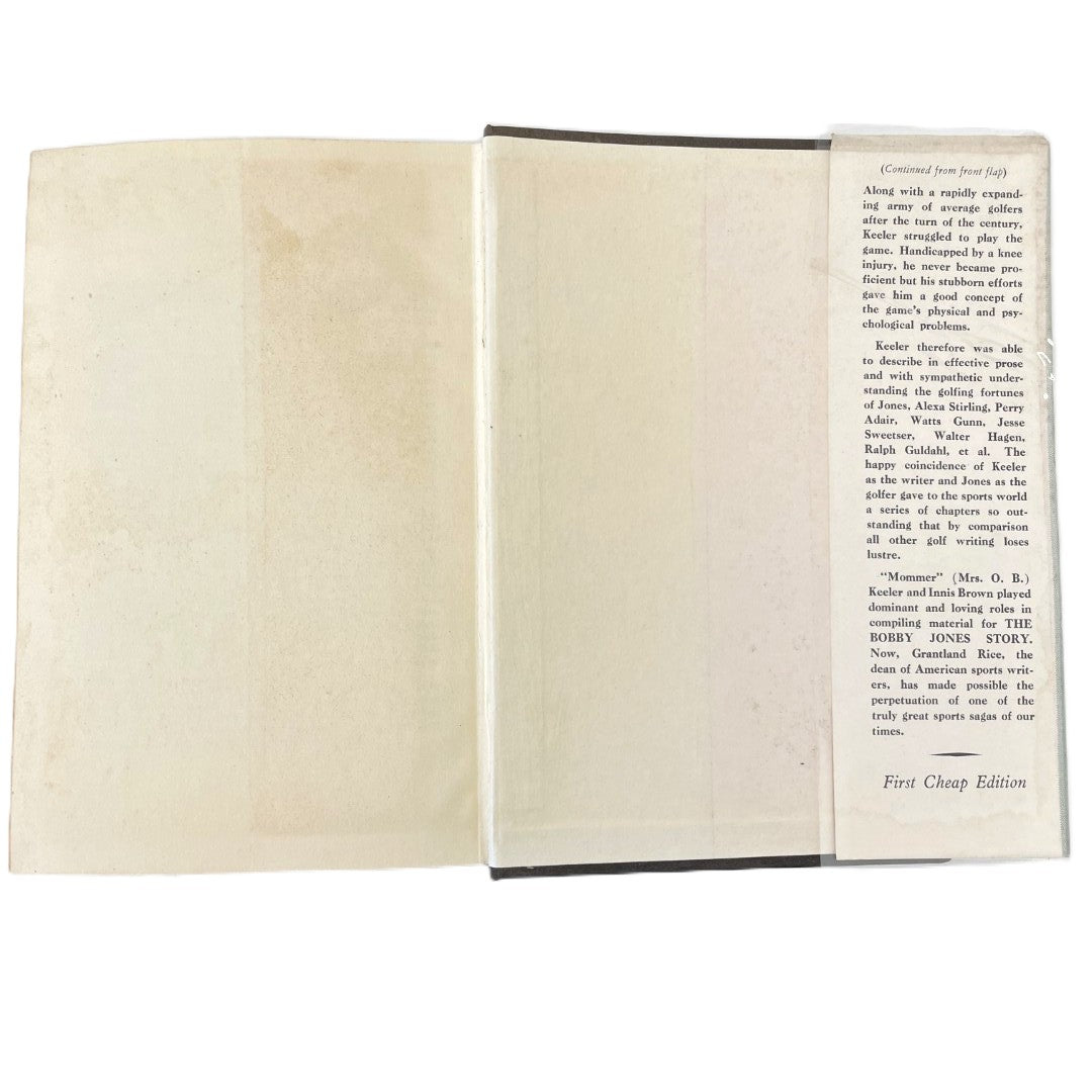 The Bobby Jones Story From the Writings of O.B. Keeler by Grantland Rice - Second Impression