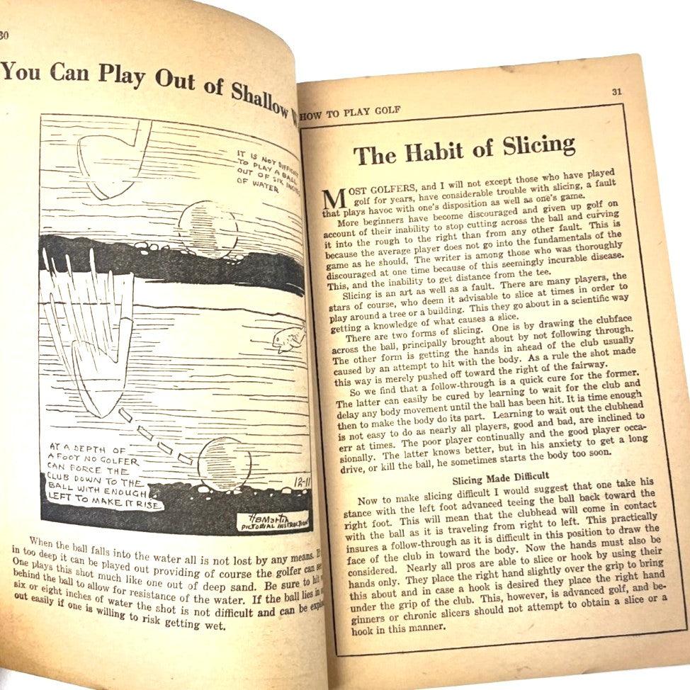 How to Play Golf: An Easy Way to Learn by H.B. Martin - 1936