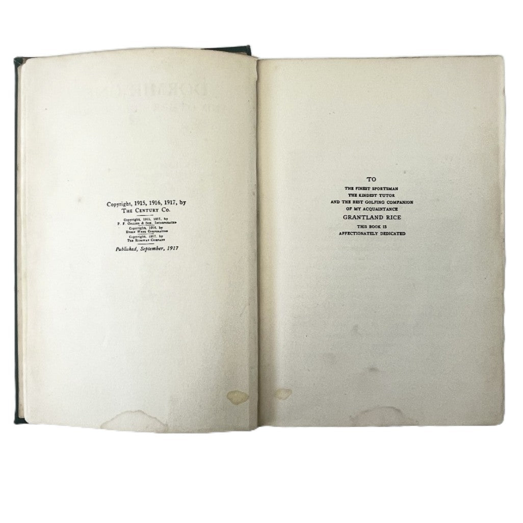 Dormie One: And Other Golf Stories by Holworthy Hall - 1917 First Edition