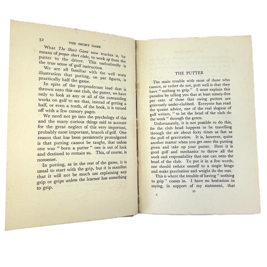 The Short Game by P.A. Vaile - 1936 First Edition