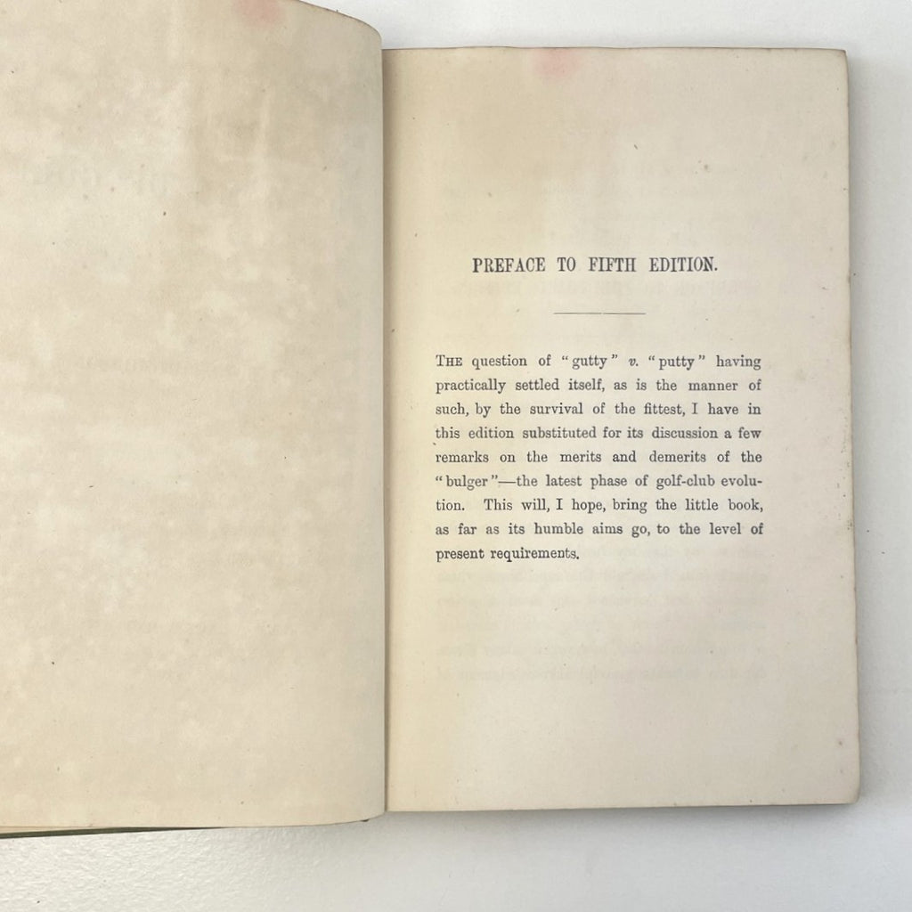 Hints on the Game of Golf by Horace Hutchinson - 1896