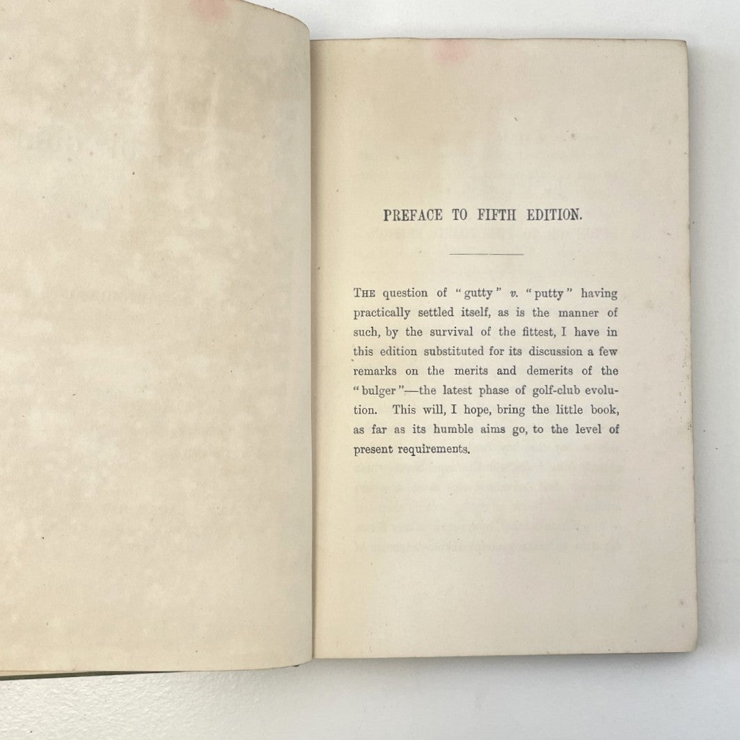 Hints on the Game of Golf by Horace Hutchinson - 1896