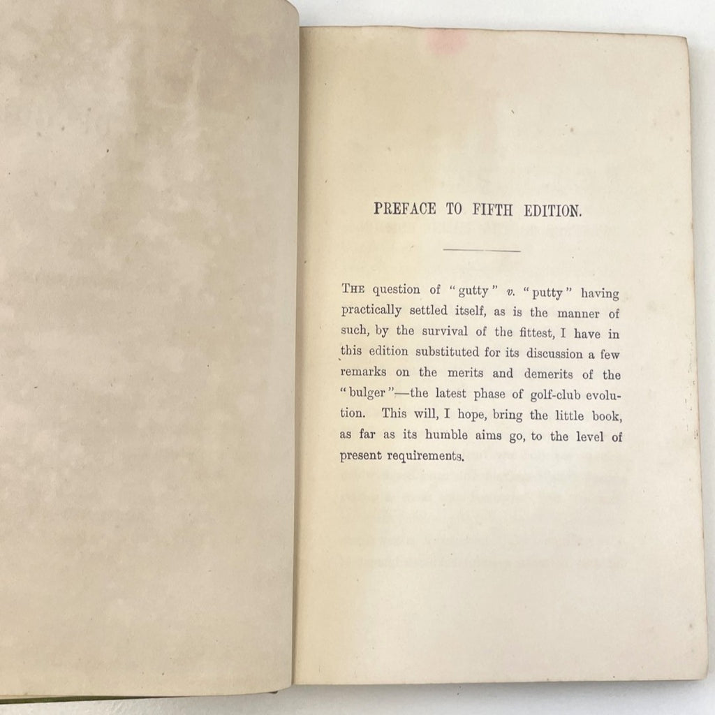 Hints on the Game of Golf by Horace Hutchinson - 1896