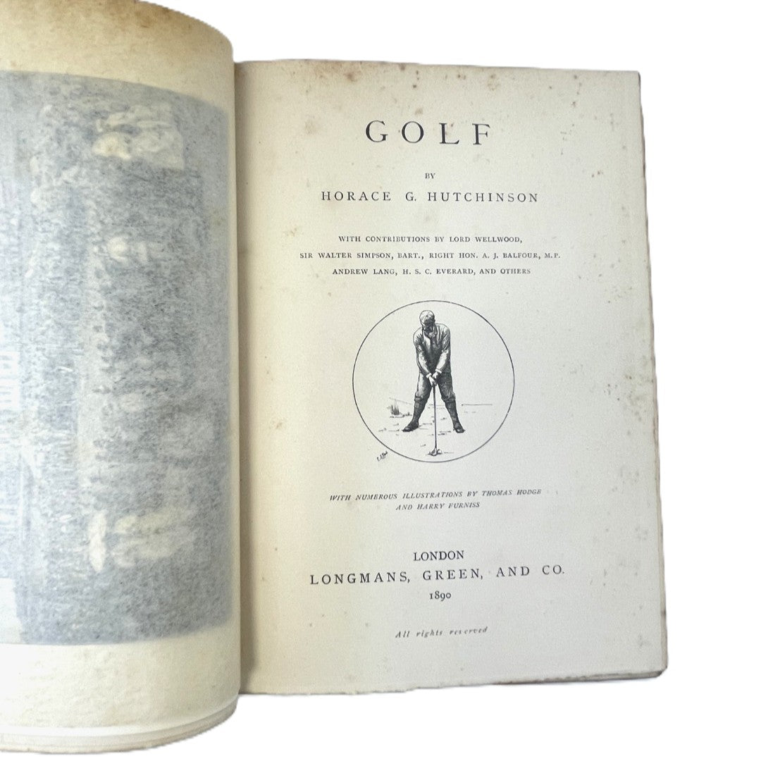 The Badminton Library: Golf by Horace G. Hutchinson - 1890 First Edition