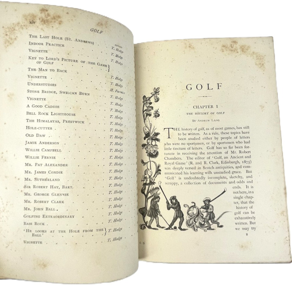 The Badminton Library: Golf by Horace G. Hutchinson - 1890 First Edition
