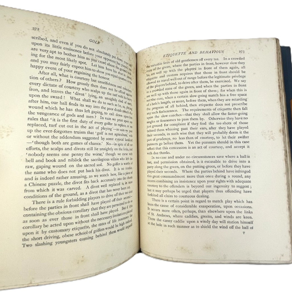 The Badminton Library: Golf by Horace G. Hutchinson - 1890 First Edition
