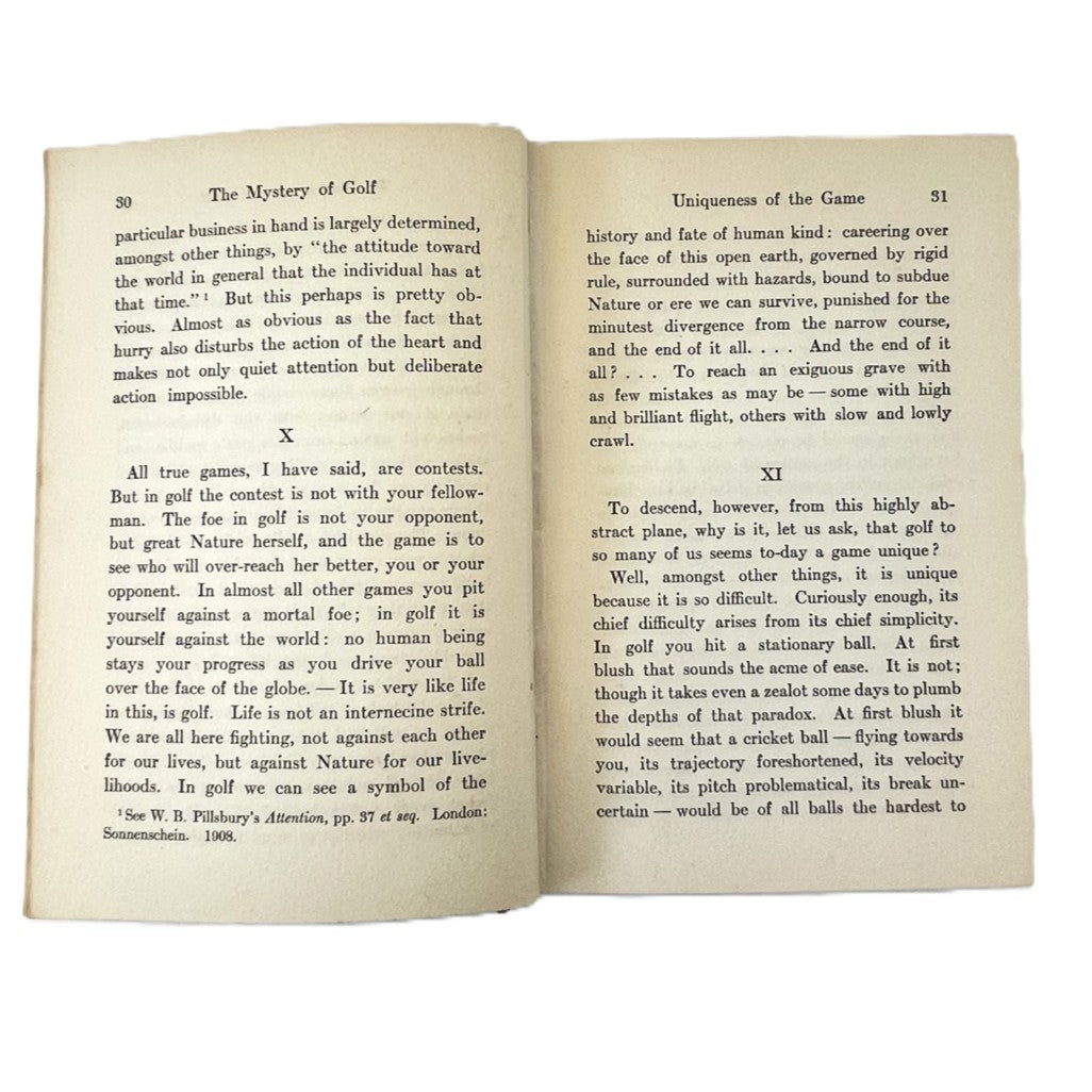 The Mystery Of Golf by Arnold Haultain - 1912