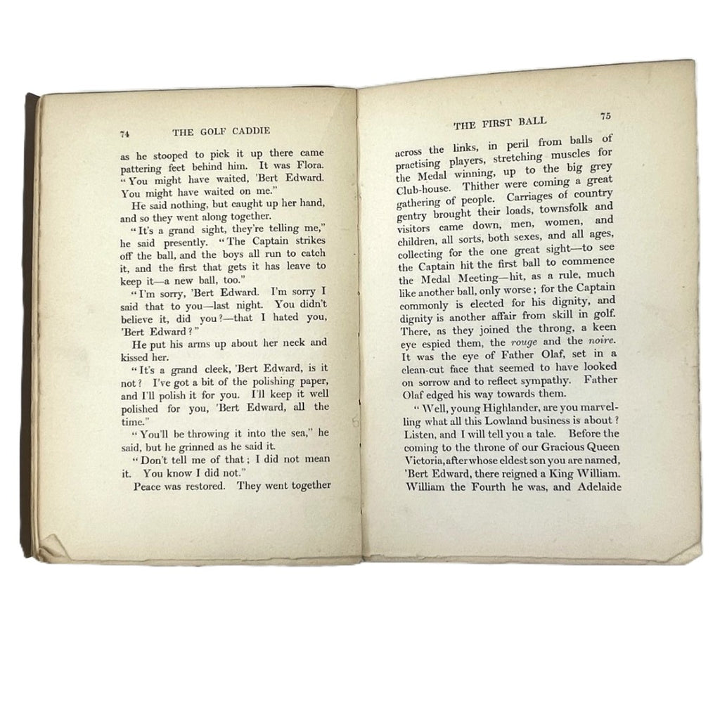 Bert Edward The Golf Caddie by Horace Hutchinson - 1903 First Edition