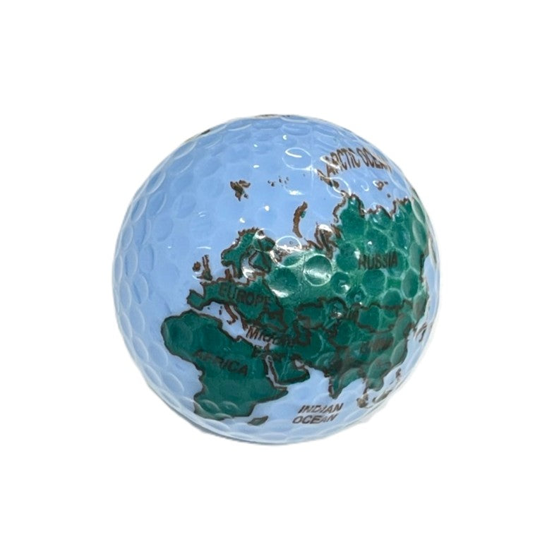 World Map Globe Golf Ball