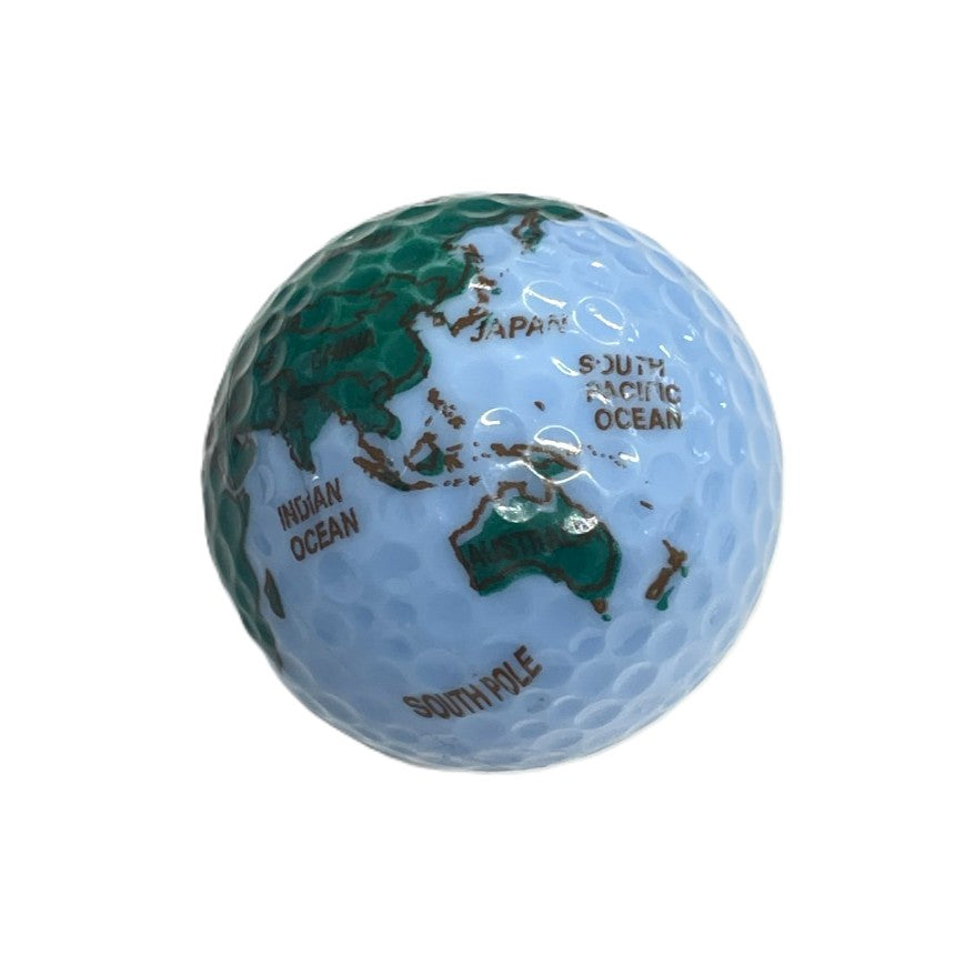 World Map Globe Golf Ball
