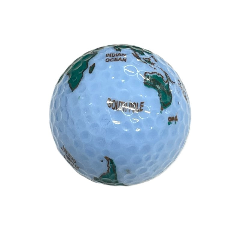 World Map Globe Golf Ball