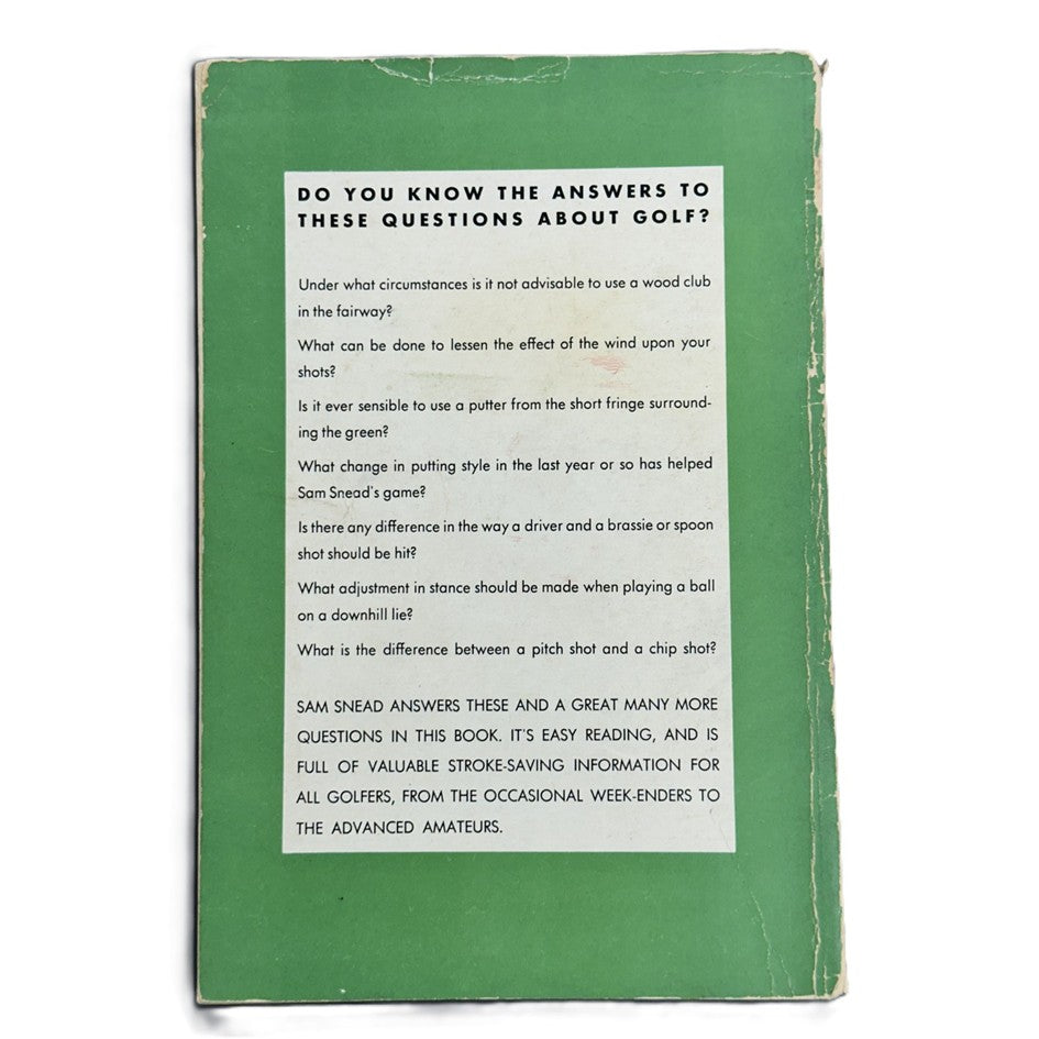 How to Hit a Golf Ball from Any Sort of Lie by "Slammin' Sam" Snead