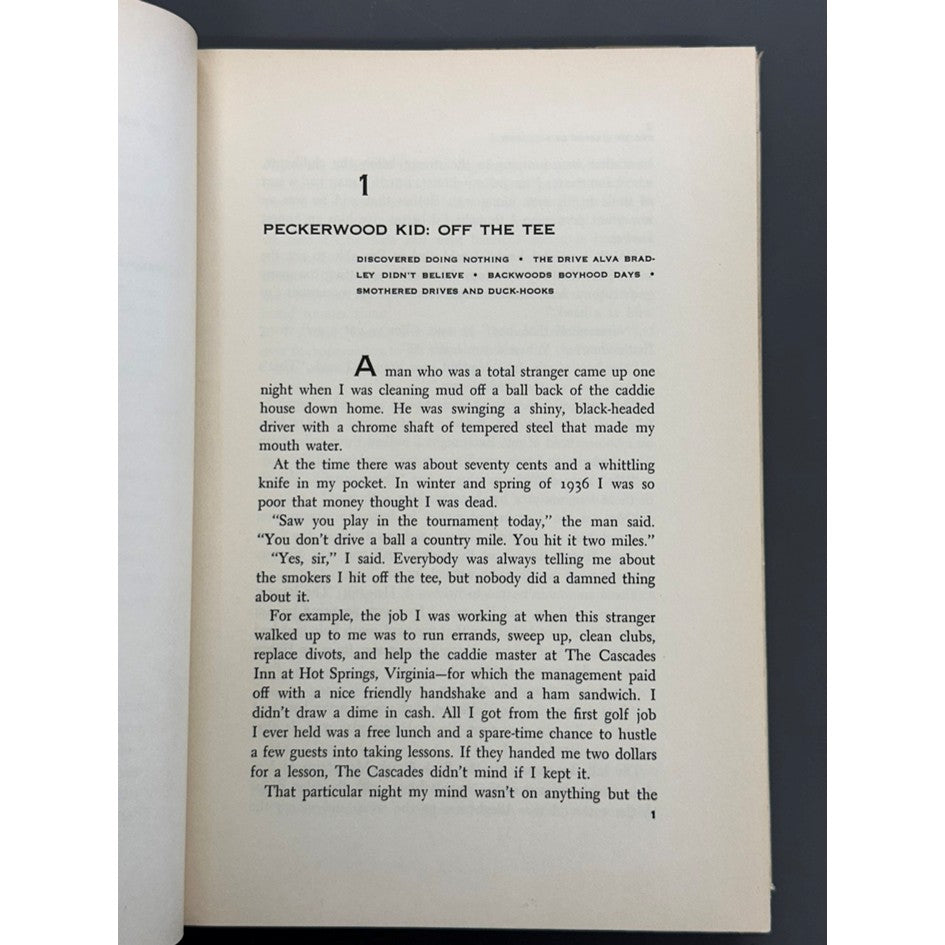 The Education of a Golfer by Sam Snead with Al Stump