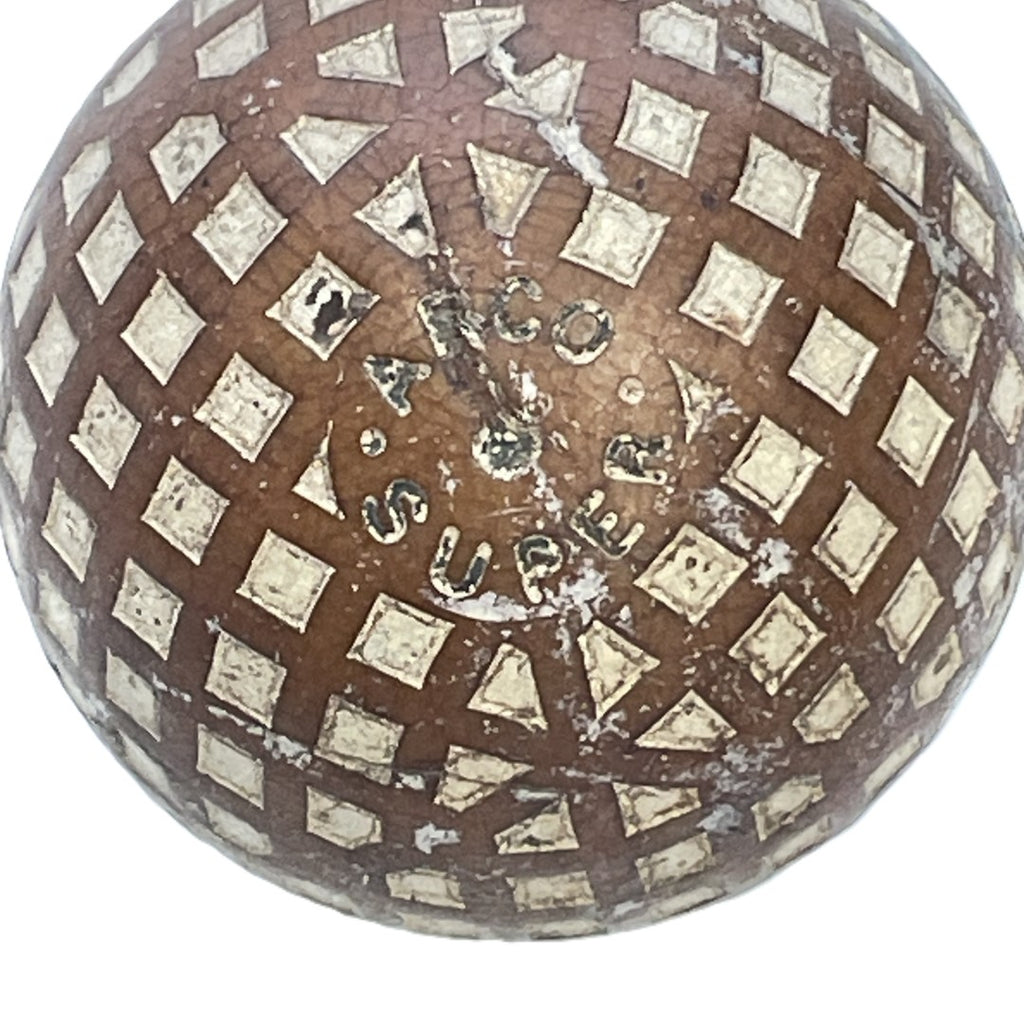 Vintage Arco "Super" Square Mesh Pattern Golf Ball - c.1920's