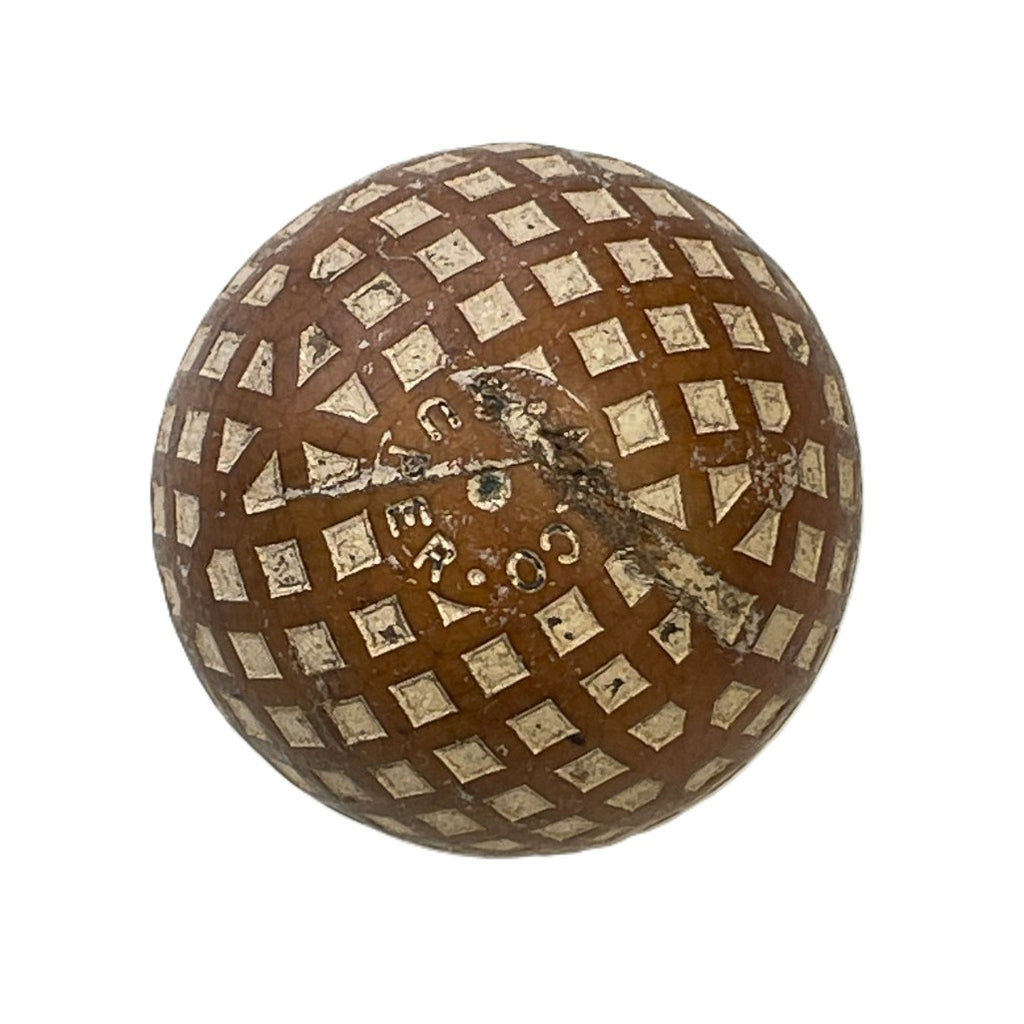 Vintage Arco "Super" Square Mesh Pattern Golf Ball - c.1920's