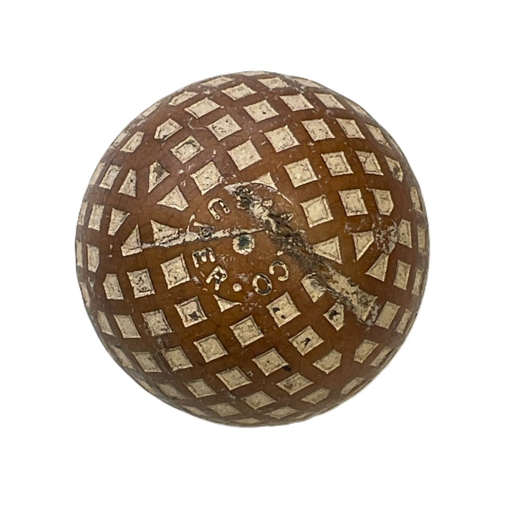 Vintage Arco "Super" Square Mesh Pattern Golf Ball - c.1920's
