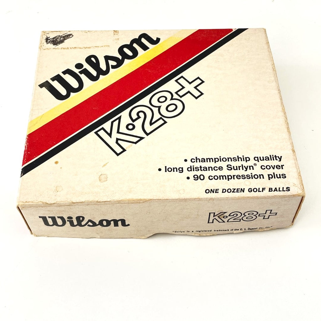 Vintage Box of One Dozen Wilson K-28+ Golf Balls - Unused