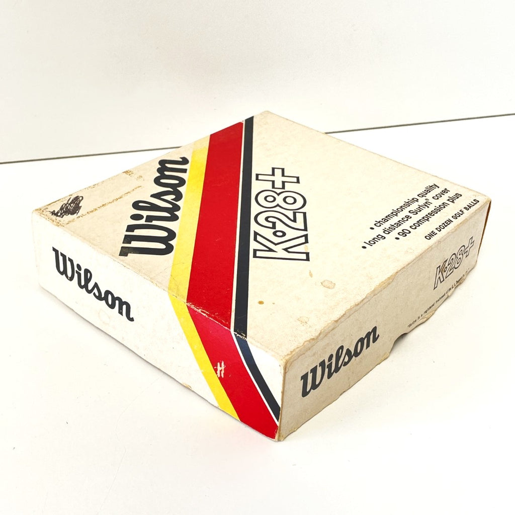 Vintage Box of One Dozen Wilson K-28+ Golf Balls - Unused