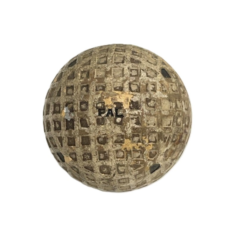 Vintage "PAL" Square Mesh Pattern Golf Ball - c.1920