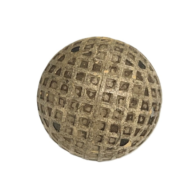 Vintage "PAL" Square Mesh Pattern Golf Ball - c.1920
