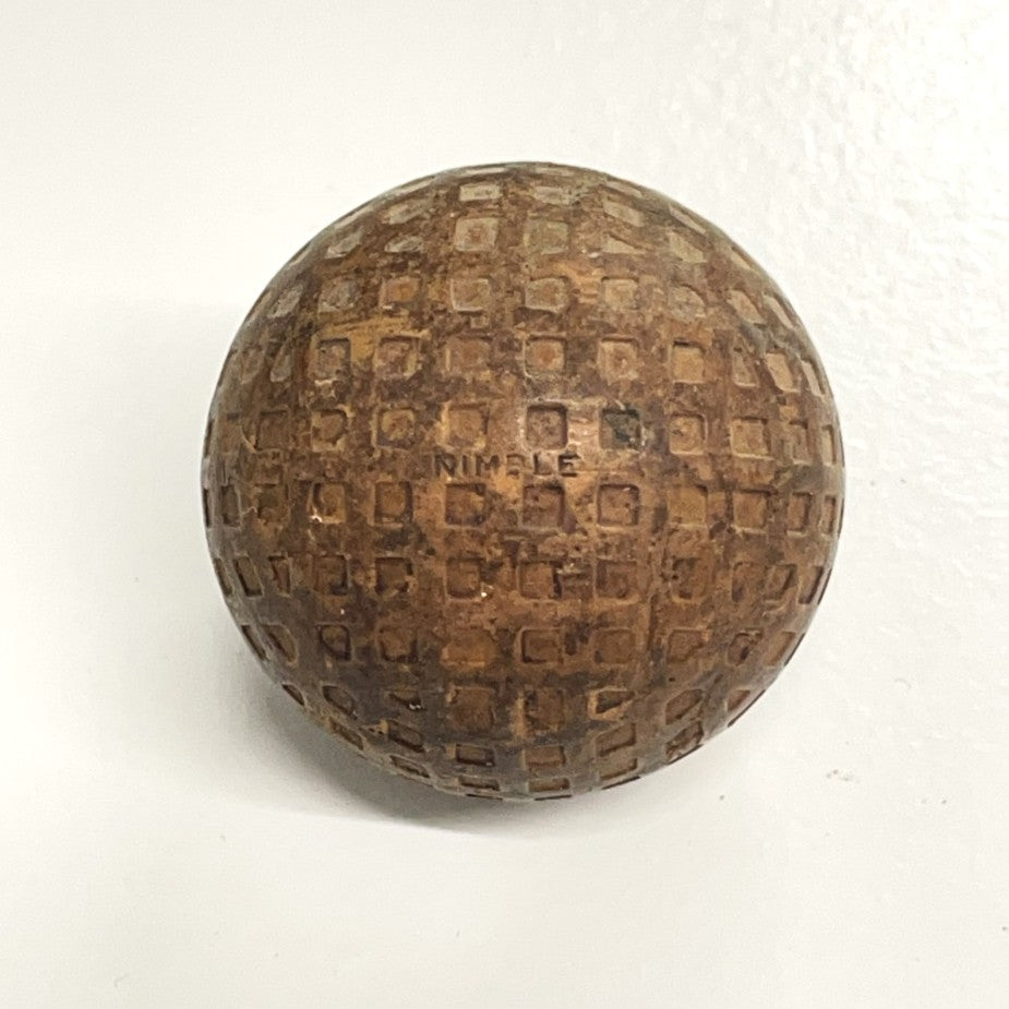 Vintage Spalding "Nimble" Square Mesh Golf Ball - c.1930