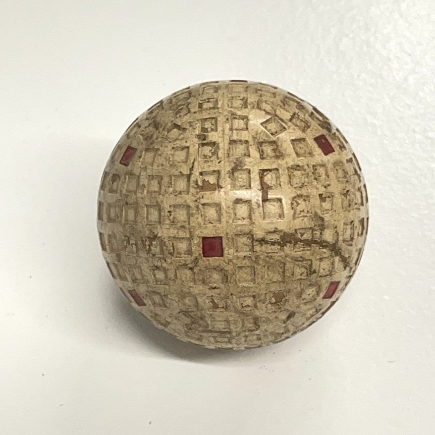 Vintage "Spalding Kro-Flite" Square Mesh Golf Ball - c.1920s