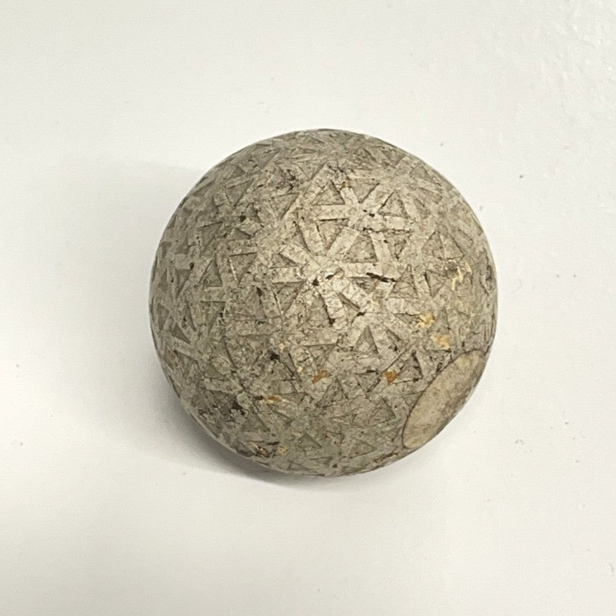 Rare Vintage Silvertown "LYNX" No.2 Triangle Mesh Golf Ball - c1915
