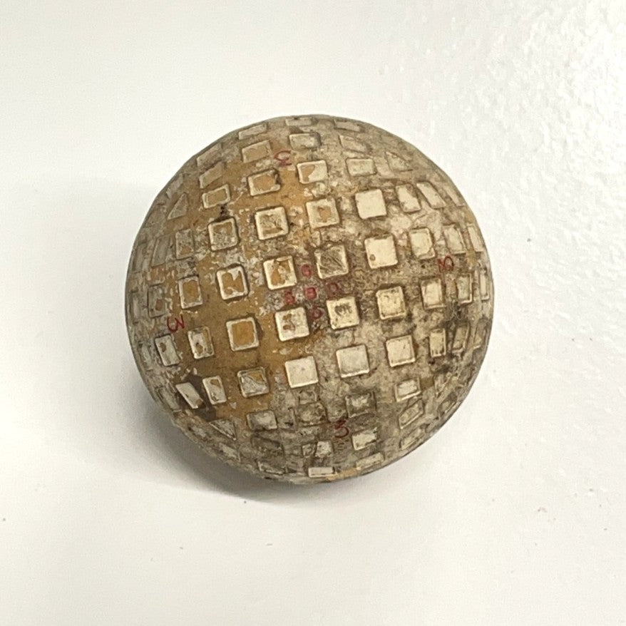 Rare Vintage Golf Ball Developemnts "GBD" Square Mesh Golf Ball c1930