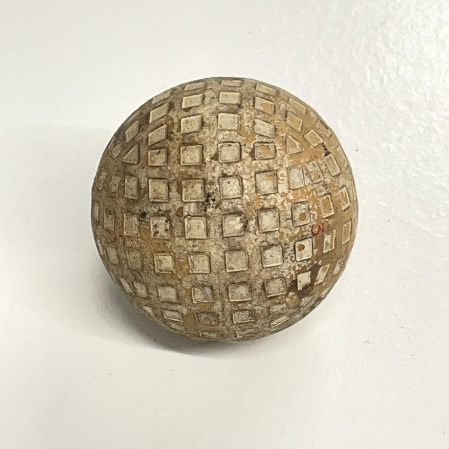 Rare Vintage Golf Ball Developemnts "GBD" Square Mesh Golf Ball c1930