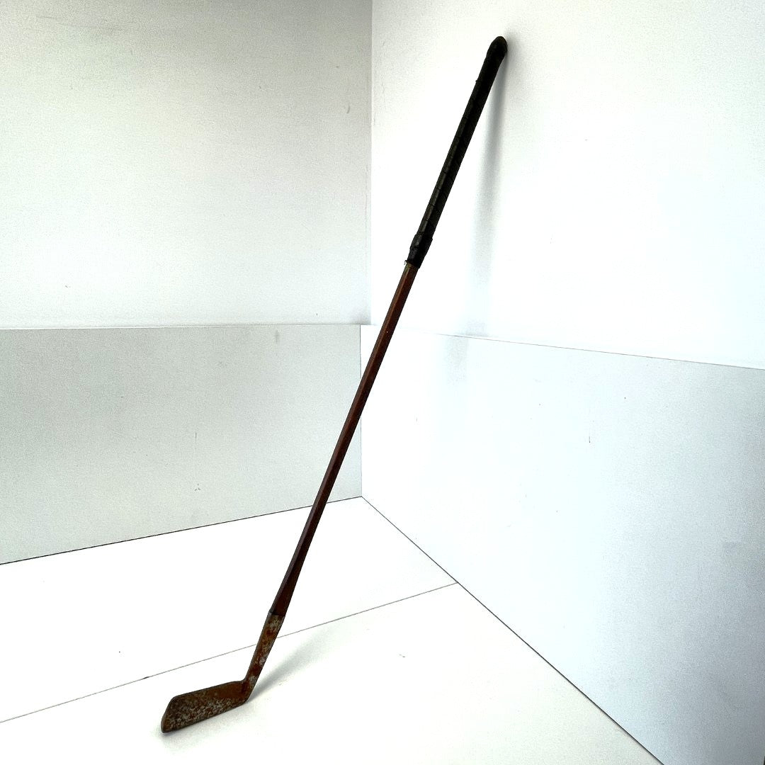 Rare W. Gibson, Kinghorn - Flat Shafted Medium Lie Putter - c.1910